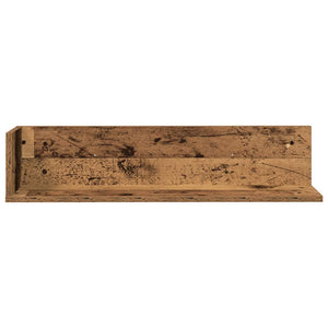 vidaXL Étagères murales 2 pcs Aspect bois de récupération 75x16,5x16,5 cm Bois d'ingénierie