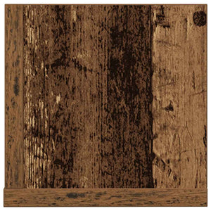 vidaXL Étagères murales 2 pcs Aspect bois de récupération 75x16,5x16,5 cm Bois d'ingénierie