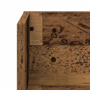 vidaXL Étagères murales 2 pcs Aspect bois de récupération 75x16,5x16,5 cm Bois d'ingénierie