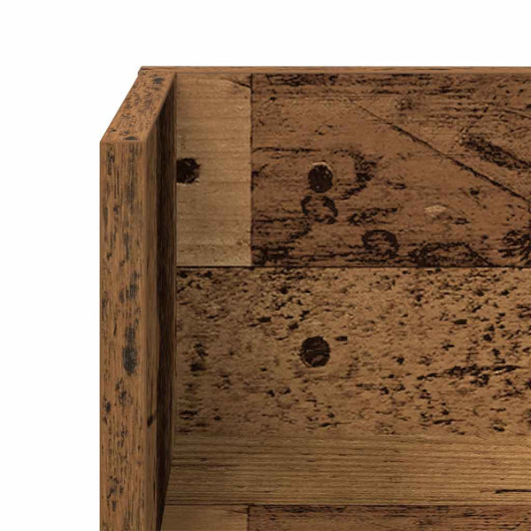 vidaXL Étagères murales 2 pcs Aspect bois de récupération 75x16,5x16,5 cm Bois d'ingénierie