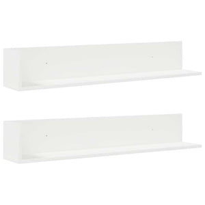 Weiße Wandregale, 2er Set, 100 cm