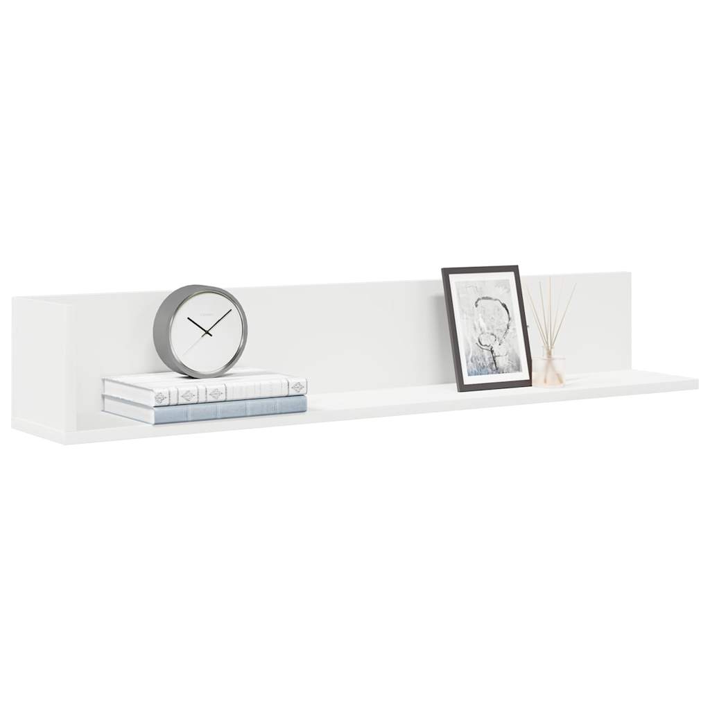 Weiße Wandregale, 2er Set, 100 cm