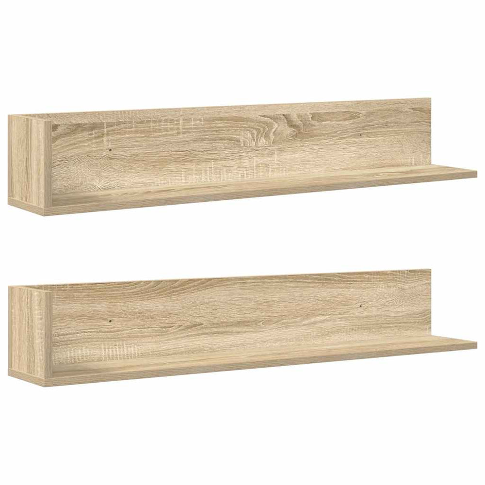 Wandregale Sonoma-Eiche, 2er Set