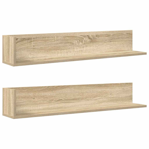 Wandregale Sonoma-Eiche, 2er Set