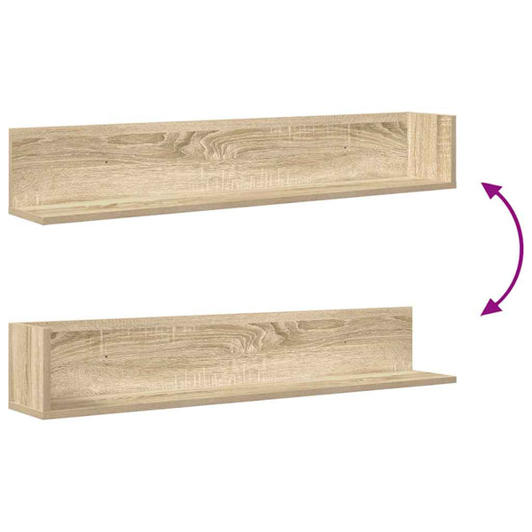 Wandregale Sonoma-Eiche, 2er Set