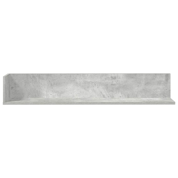 Wandregale 2er Set Betongrau 100cm