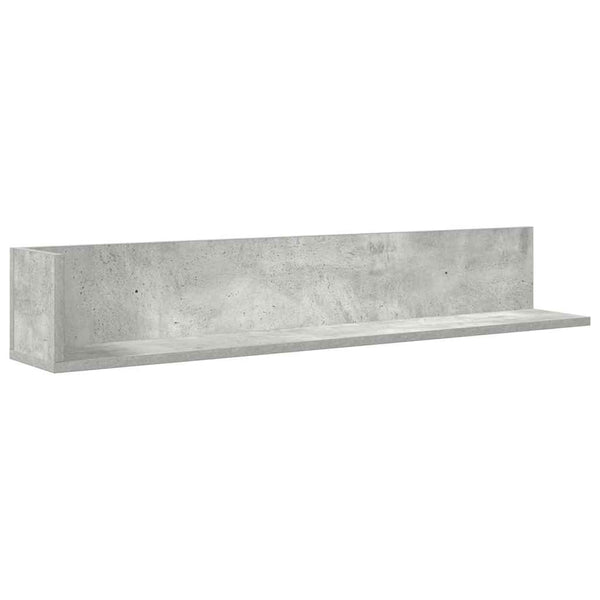 Wandregale 2er Set Betongrau 100cm