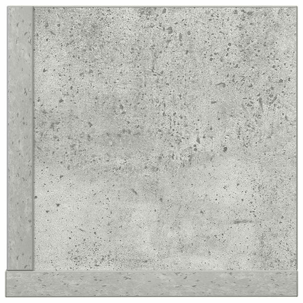 Wandregale 2er Set Betongrau 100cm
