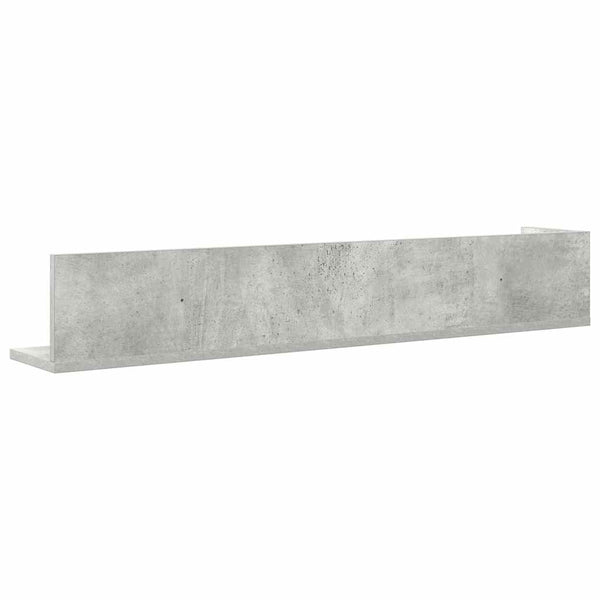 Wandregale 2er Set Betongrau 100cm