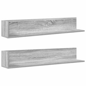 Wandregale Grau Sonoma 100cm 2er Set