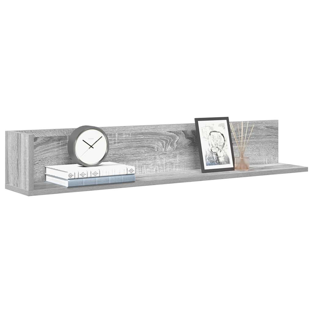 Wandregale Grau Sonoma 100cm 2er Set