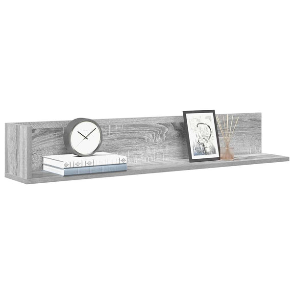 Wandregale Grau Sonoma 100cm 2er Set