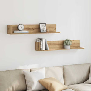 Wandregale 2er Set Artisan Eiche 100cm