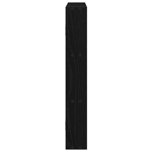 Schwarzes Wandregal 43x9x60 cm