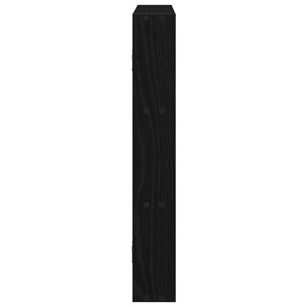 Schwarzes Wandregal 43x9x60 cm