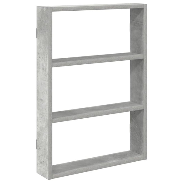Wandregal Betongrau 43x9x60 cm