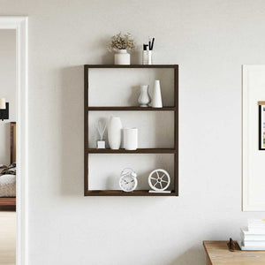 Wandregal Räuchereiche 43x9x60 cm
