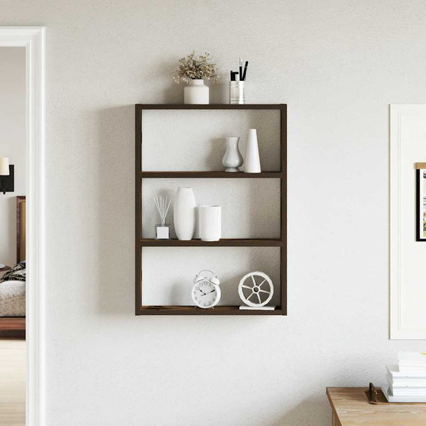 Wandregal Räuchereiche 43x9x60 cm
