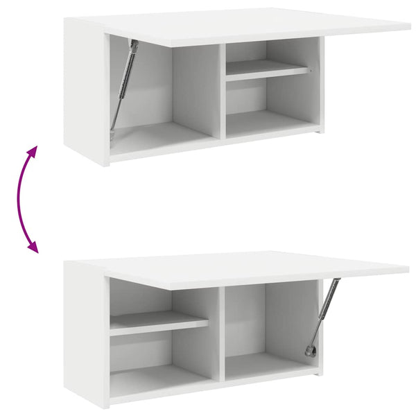 Weißer Bad-Wandschrank 60x30cm