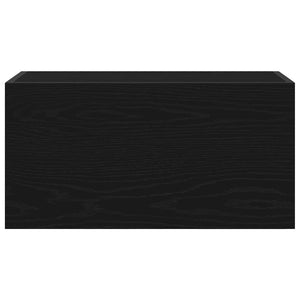 Schwarzer Bad-Wandschrank 60 cm