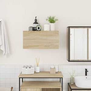 vidaXL Armoire murale de salle de bain chêne sonoma 60x25x30 cm en bois d'ingénierie