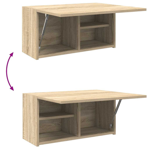 vidaXL Armoire murale de salle de bain chêne sonoma 60x25x30 cm en bois d'ingénierie