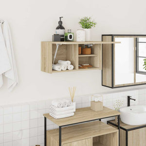 vidaXL Armoire murale de salle de bain chêne sonoma 60x25x30 cm en bois d'ingénierie