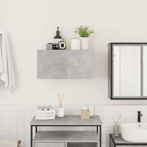 Bad-Wandschrank Betongrau 60x25x30 cm