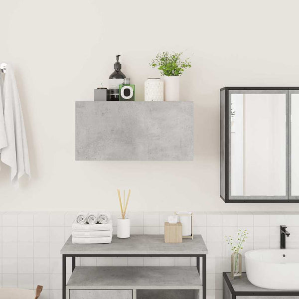 Bad-Wandschrank Betongrau 60x25x30 cm