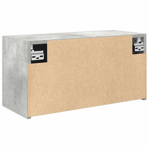 Bad-Wandschrank Betongrau 60x25x30 cm