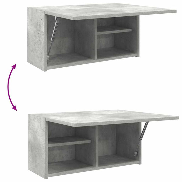 Bad-Wandschrank Betongrau 60x25x30 cm
