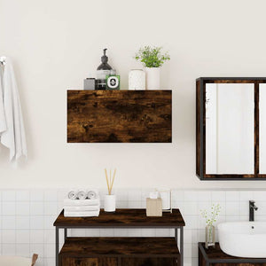 Bad-Wandschrank Räuchereiche 60x25x30 cm