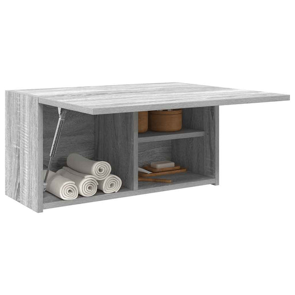 Bad-Wandschrank Grau Sonoma 60x25x30 cm