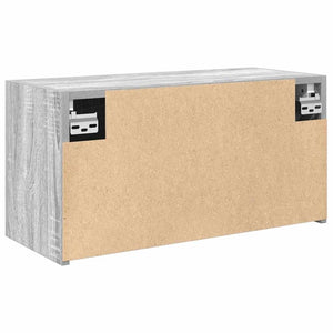 Bad-Wandschrank Grau Sonoma 60x25x30 cm
