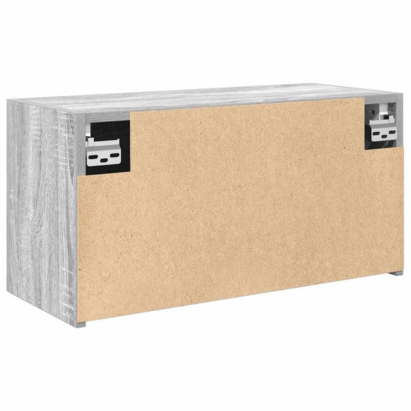 Bad-Wandschrank Grau Sonoma 60x25x30 cm