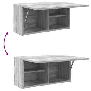 Bad-Wandschrank Grau Sonoma 60x25x30 cm