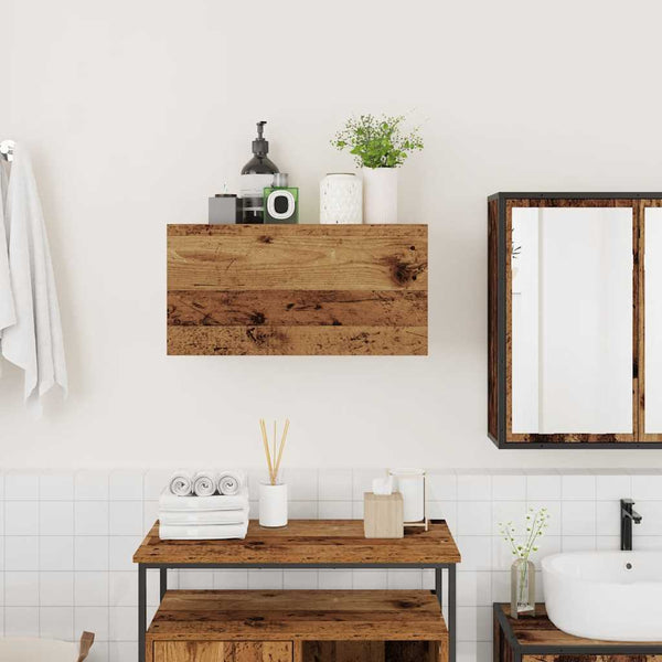 Bad-Wandschrank Altholz-Optik 60 cm