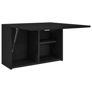 Schwarzer Bad-Wandschrank 60x40 cm