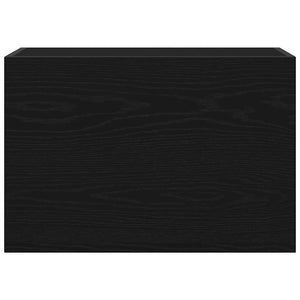 Schwarzer Bad-Wandschrank 60x40 cm