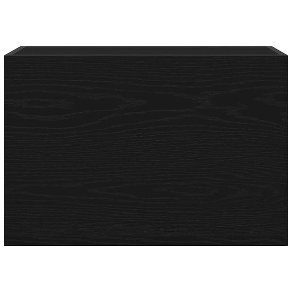 Schwarzer Bad-Wandschrank 60x40 cm