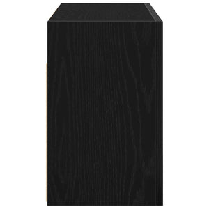 Schwarzer Bad-Wandschrank 60x40 cm