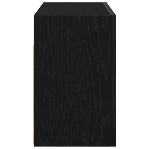 Schwarzer Bad-Wandschrank 60x40 cm