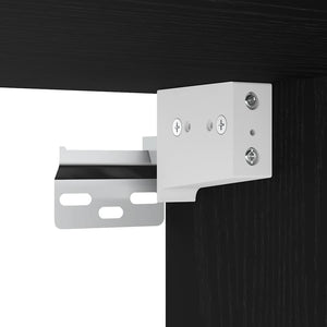 Schwarzer Bad-Wandschrank 60x40 cm