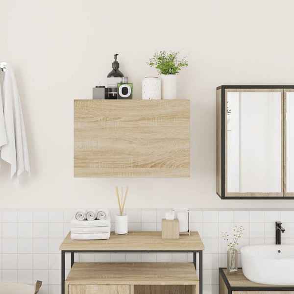 Bad-Wandschrank Sonoma-Eiche 60x25x40 cm