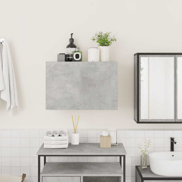 Betongrauer Bad-Wandschrank 60x40 cm