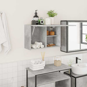 Betongrauer Bad-Wandschrank 60x40 cm