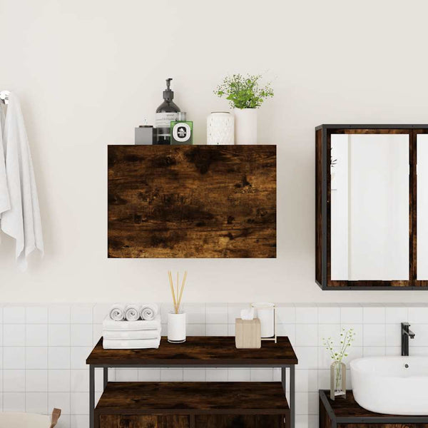Bad-Wandschrank Räuchereiche 60x40 cm