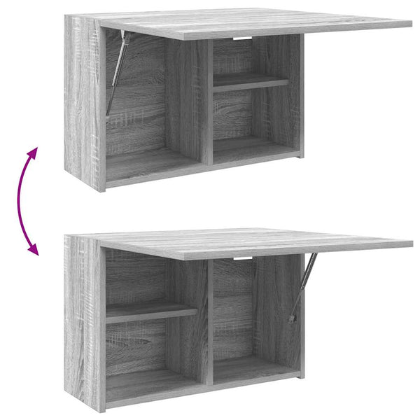 Bad-Wandschrank Grau Sonoma 60x25x40 cm