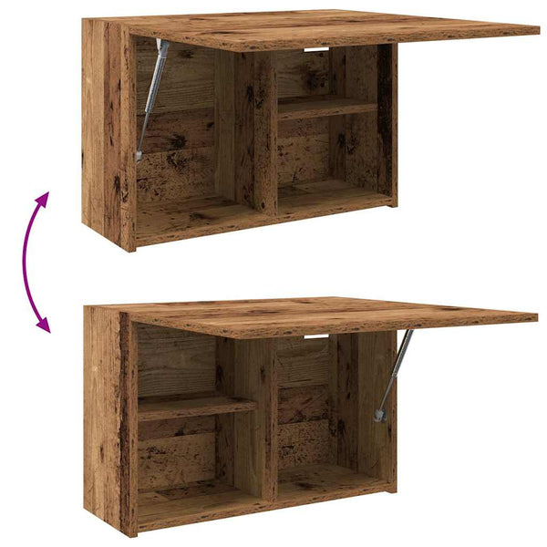 Bad-Wandschrank Altholz-Optik 60x40 cm