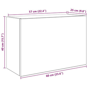 Bad-Wandschrank Artisan-Eiche 60x40 cm